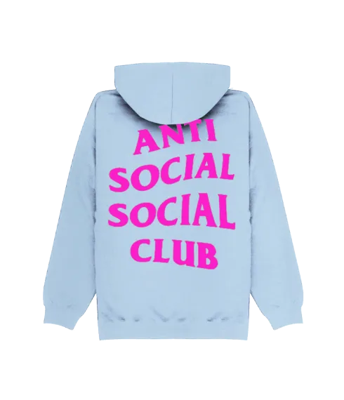 ANTI SOCIAL SOCIAL CLUB - SWEAT CAPUCHE BLEU CIEL HOODIE 2AM