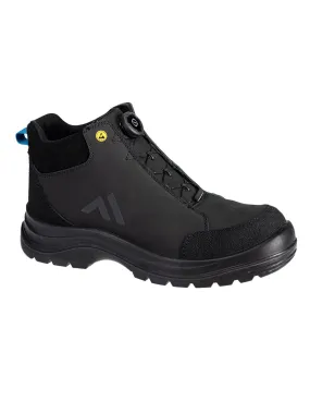 bottine composite ridge s3s esd sr fo - taille 41 - noir/bleu - portwest