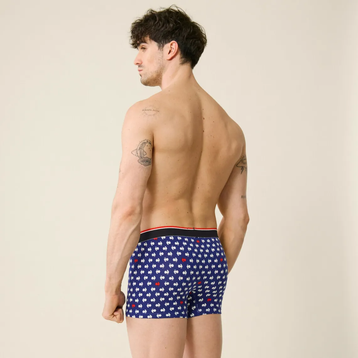Boxer en coton bleu | 3 Suisses