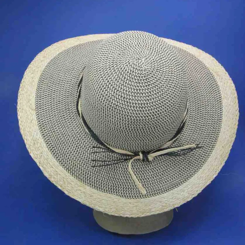 Capeline à grands bords couleur beige | Chapeau anti-UV pour femme