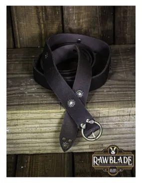 Ceinture Médiévale Longue Julienne - Marron Foncé ⚔️ Boutique Épées