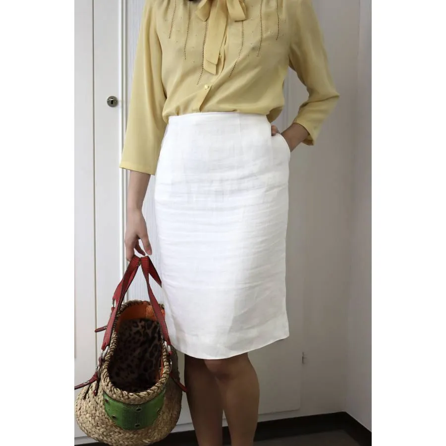 Celine Jupe crayon en lin