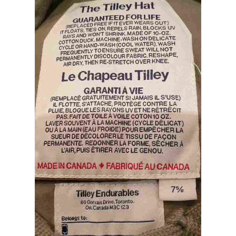 Chapeau TILLEY bob iconic olive | Bob TILLEY vert coton anti UV