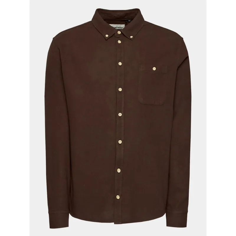 Chemise en lin manche courte beige homme - Blend | wimod