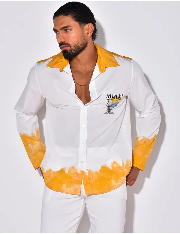 Chemise satinée "Miami" / 56305 - JEANS INDUSTRY