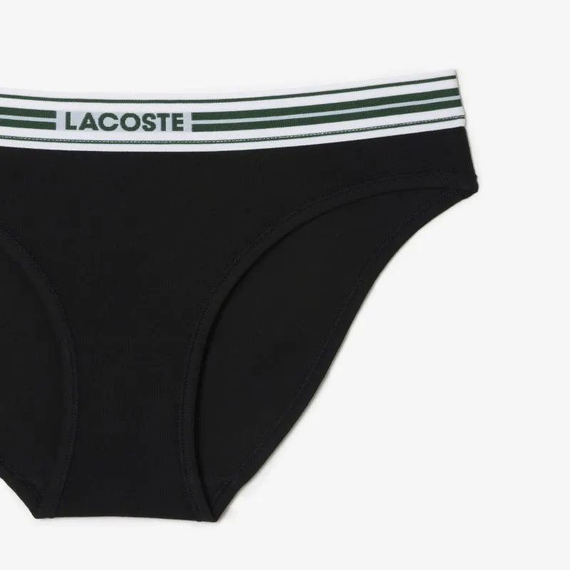 Culotte avec ceinture contrastée siglée
