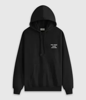 DRÔLE DE MONSIEUR Partager  Sweatshirt Hoodie Le Slogan Black  