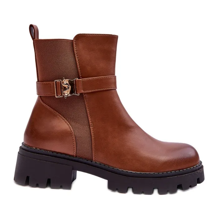 FB2 Bottines Jodhpur Femme Marron Elspetia brun