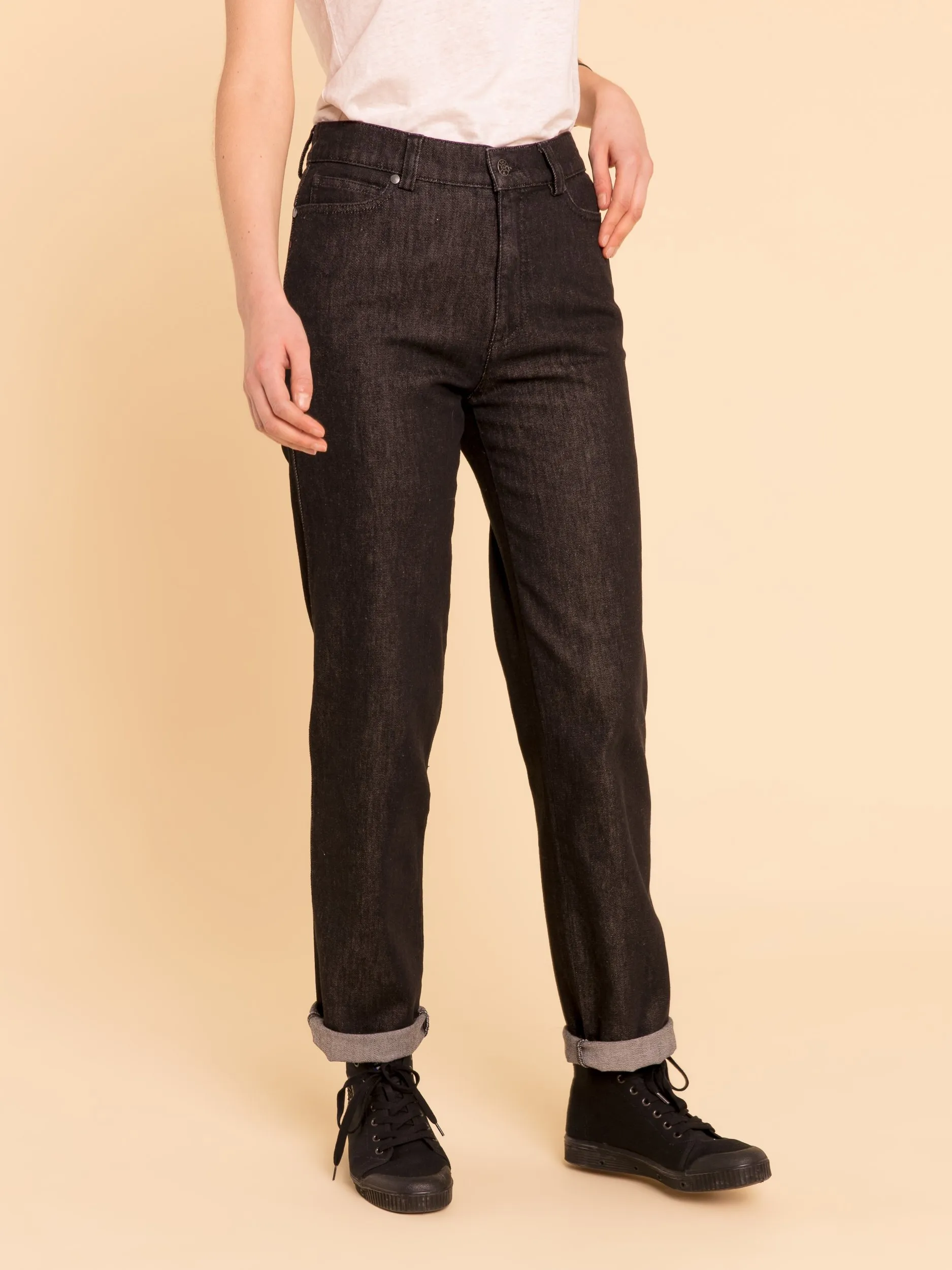 jean regular #2 noir chiné