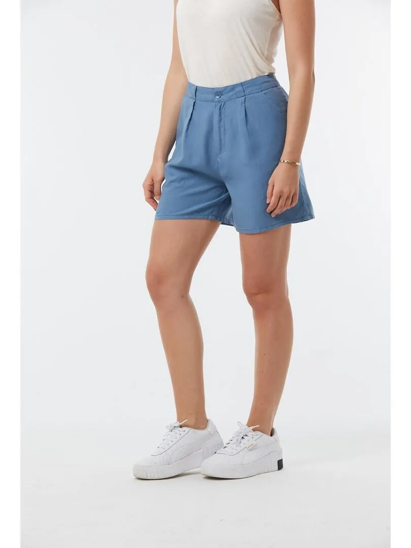 Lee Cooper - Short lyocell  NALIA - Gris Bleu