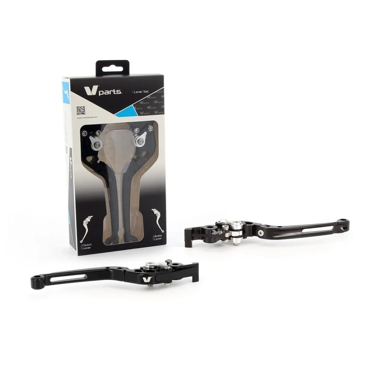 Leviers De Frein Et D'embrayage V Parts Repliables 177mm Honda Noir Alu 870678 - Levier de frein