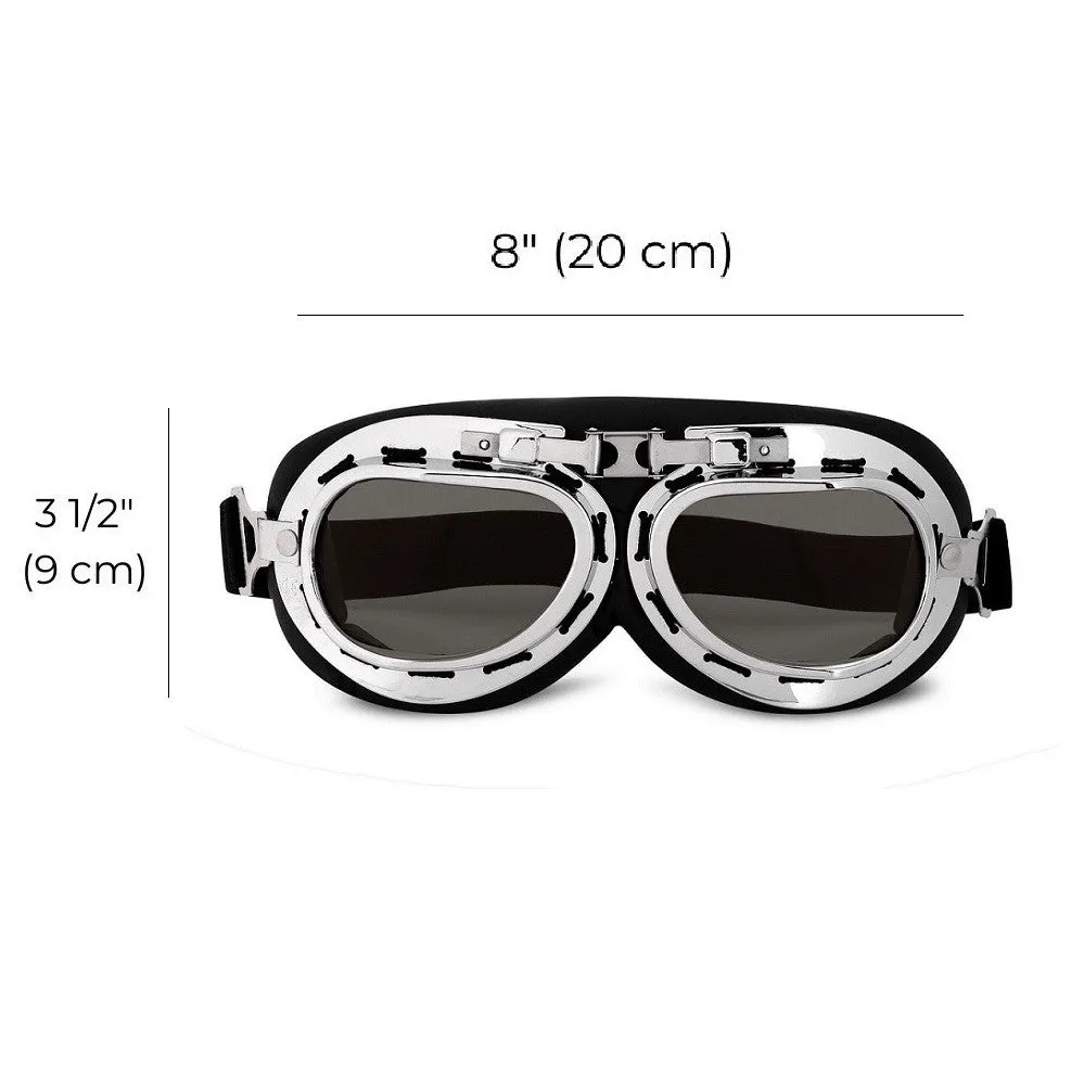 Lunettes Aviateur Style Vintage Chromées