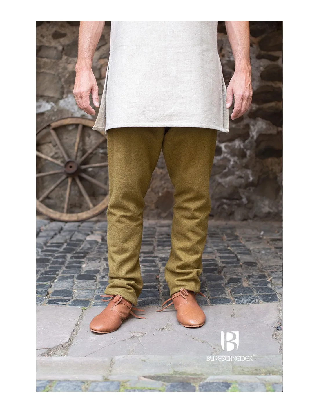 Pantalon médiéval Fenris, moutarde ⚔️ Boutique Épées
