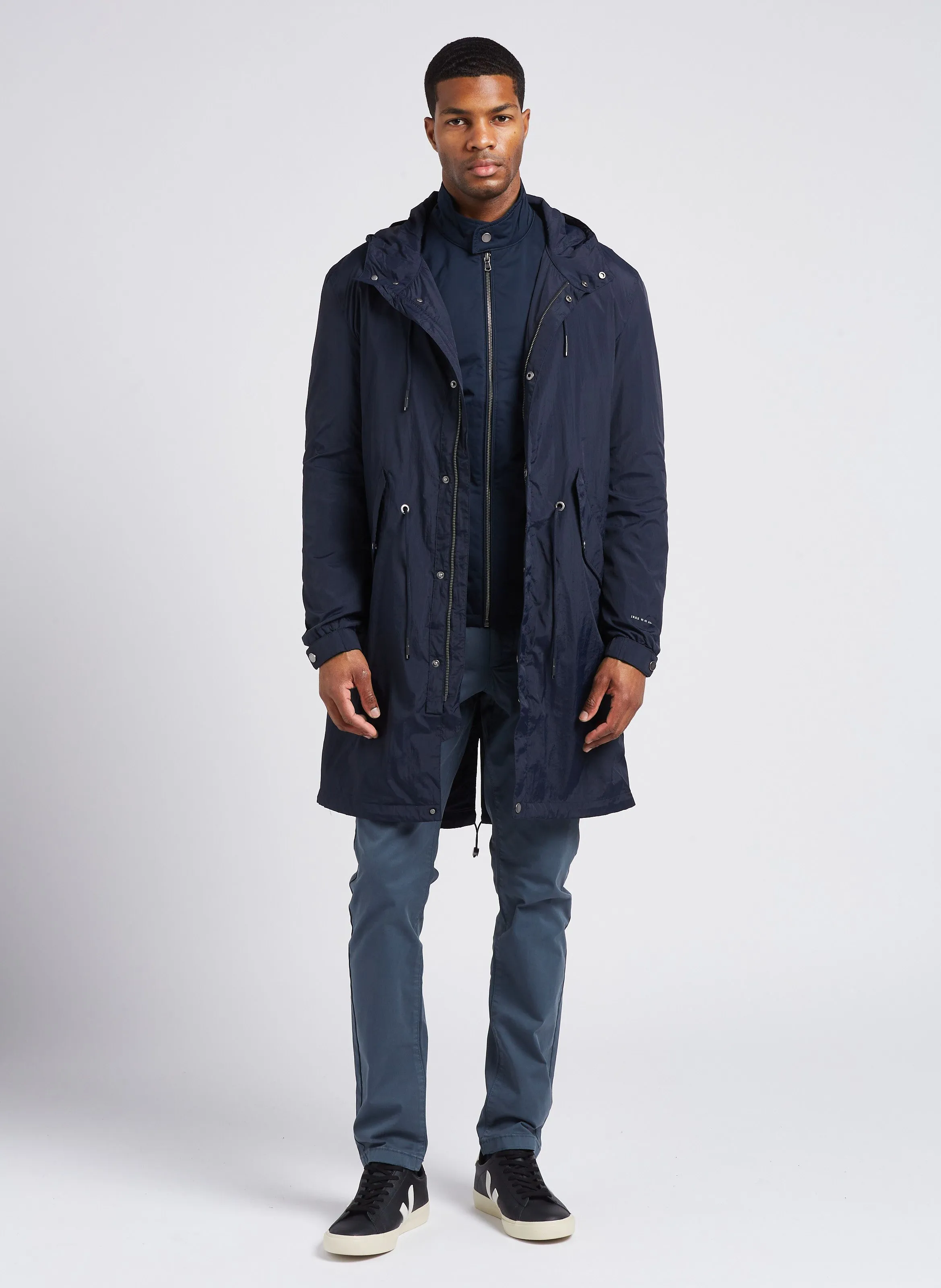 PARKA COL MONTANT 2-EN-1 à CAPUCHE - IKKS pour HOMME | Printemps