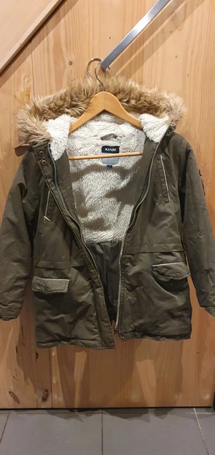 Parka à capuche - Kiabi - 10 ans  | Beebs