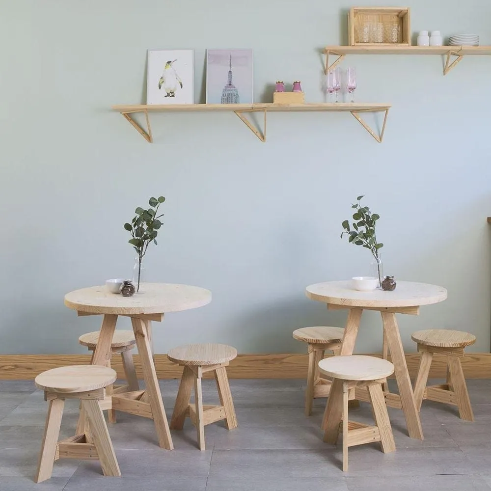 Plateau rond en pin 75cm épaisseur 3cm