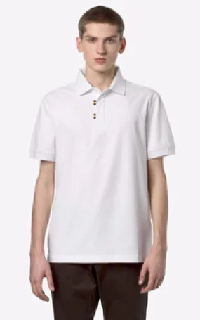Polo manches courtes Alderic bleu marine K-Way - La Canadienne - T-shirts / Polos / Chemises Textile Blanc