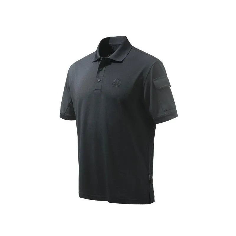 POLO MANCHES COURTES HOMME BERETTA MILLER - NOIR