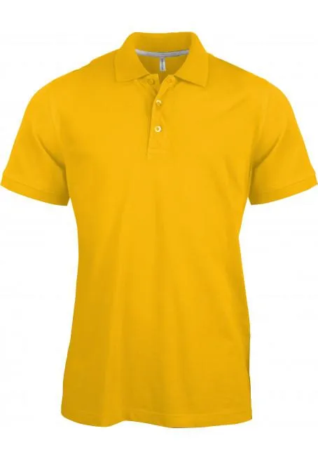 Polo manches courtes Kariban jaune
