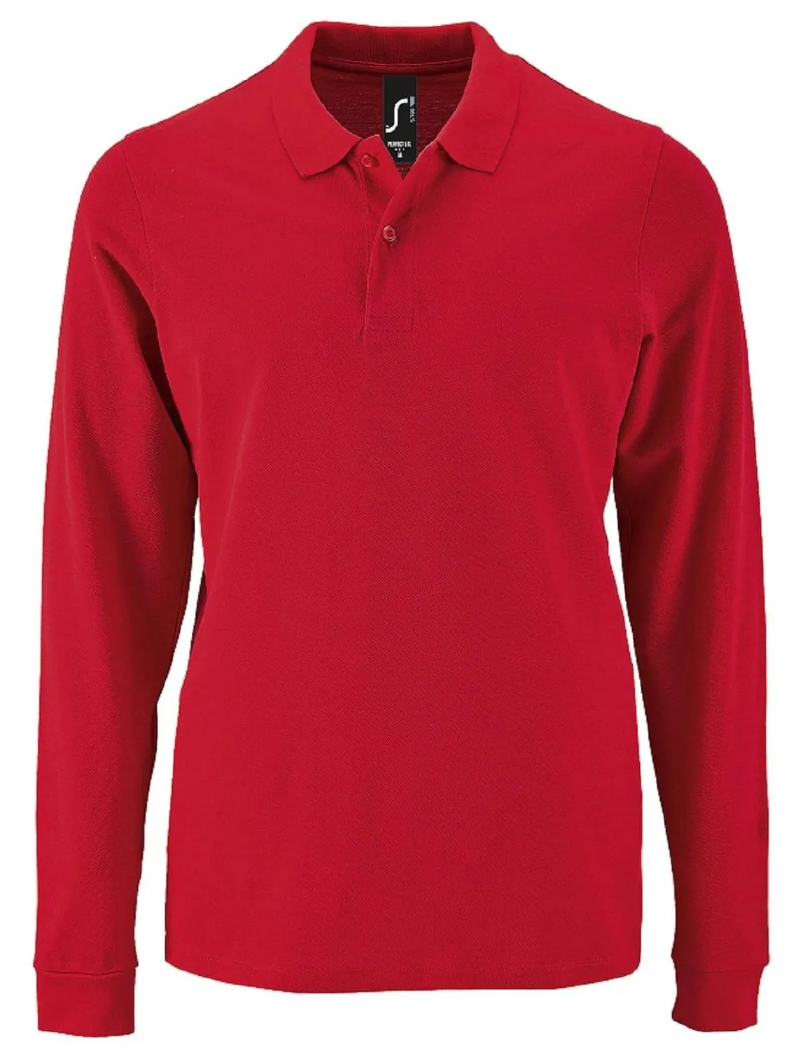 Polos manches longues - Homme - 02087 - rouge 