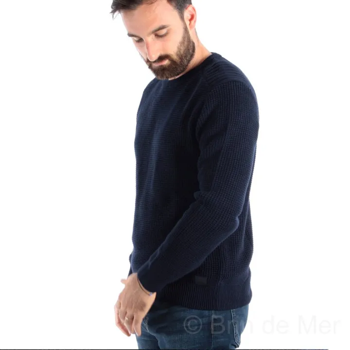 Pull marin en maille tendance pour homme de la marque HUBLOT 