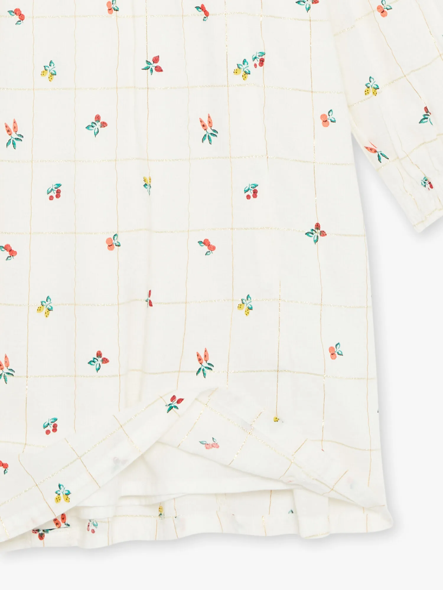 Robe écrue à volants