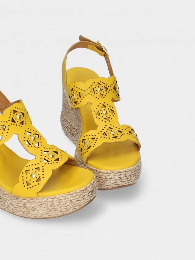 Sandales Jaune pour Femme Paula 02