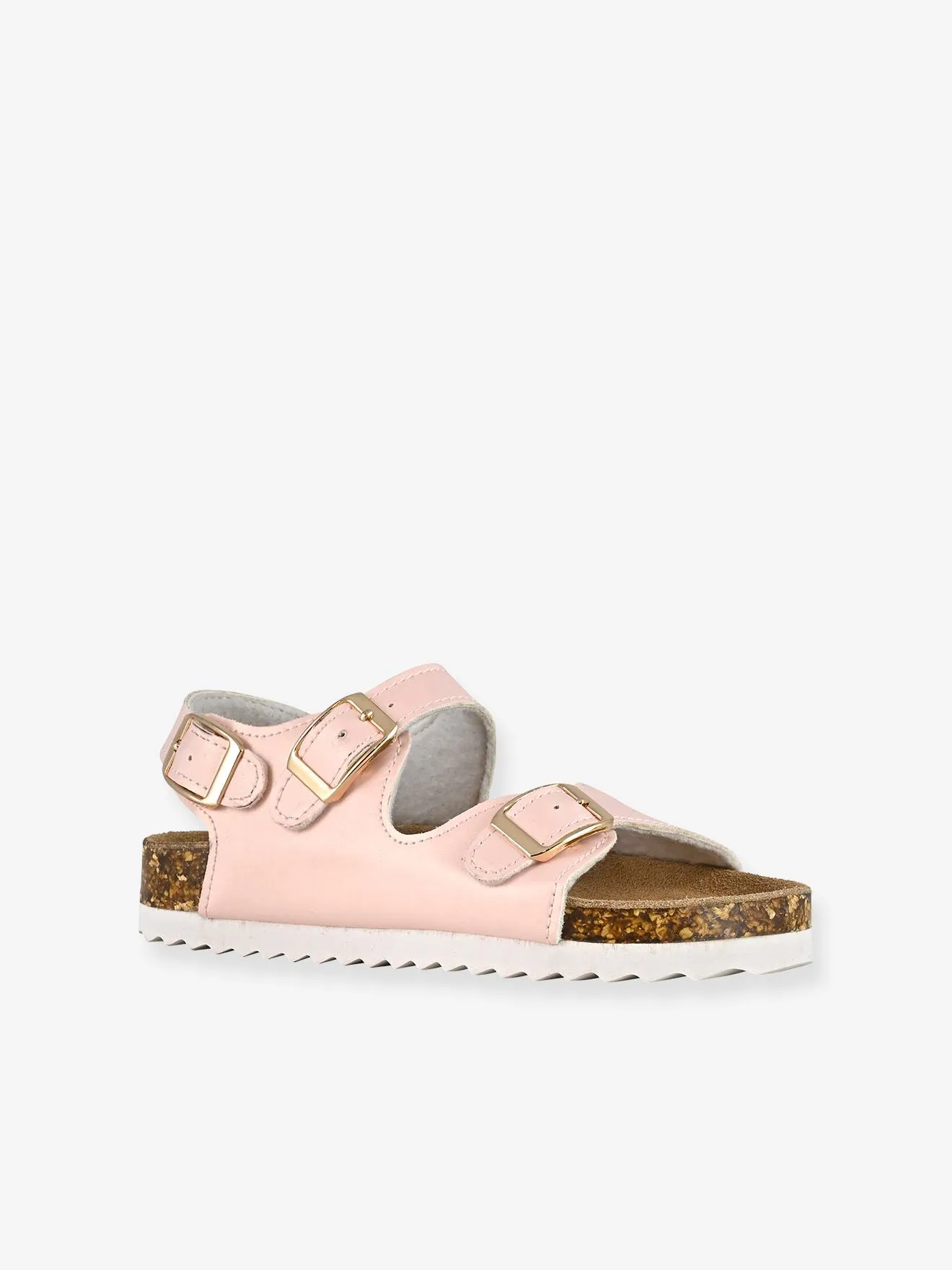Sandales monochrome à 3 boucles fille COLORS OF CALIFORNIA rose - Colors of California