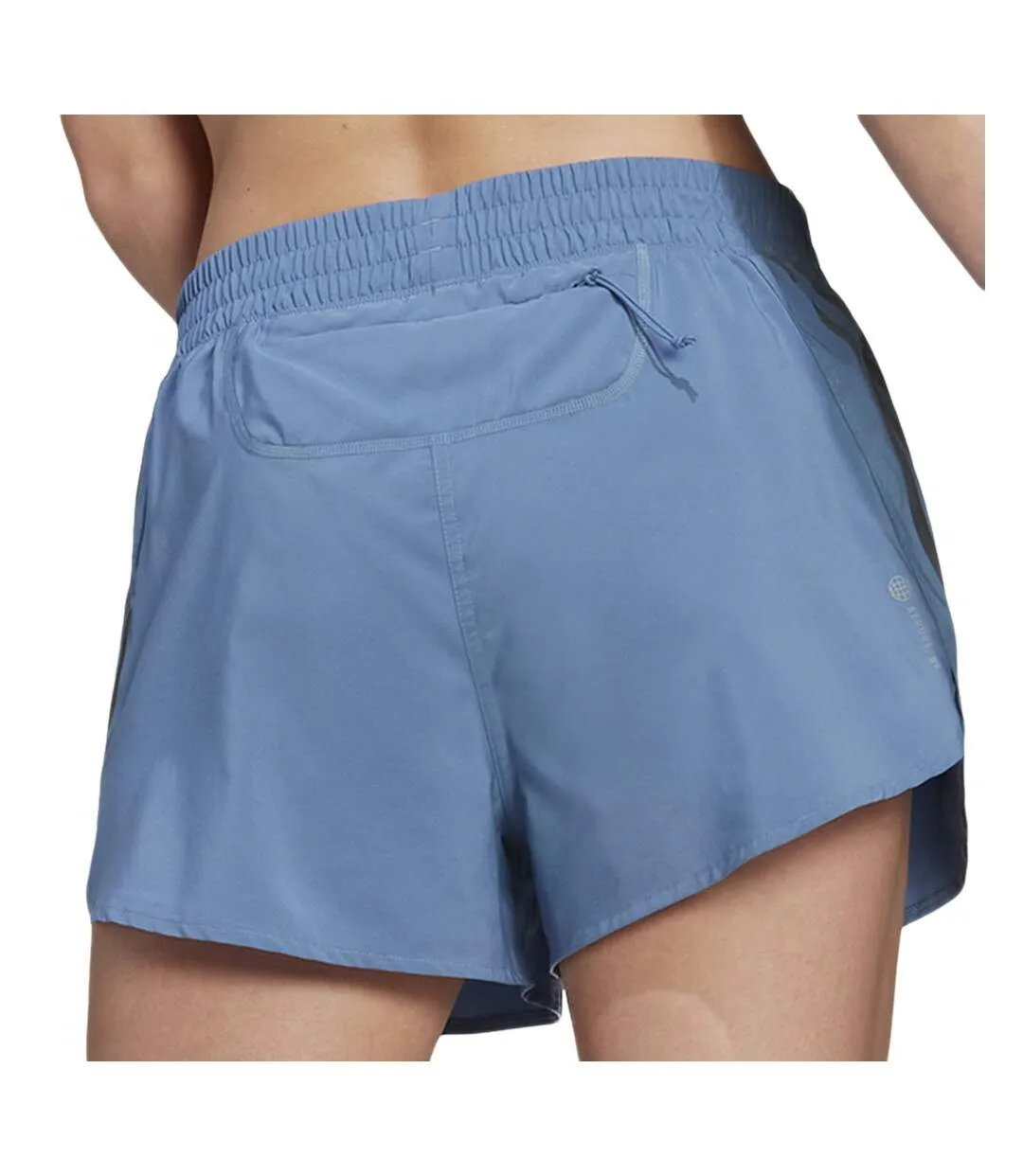 Short de Running Bleu Femme Adidas Ri