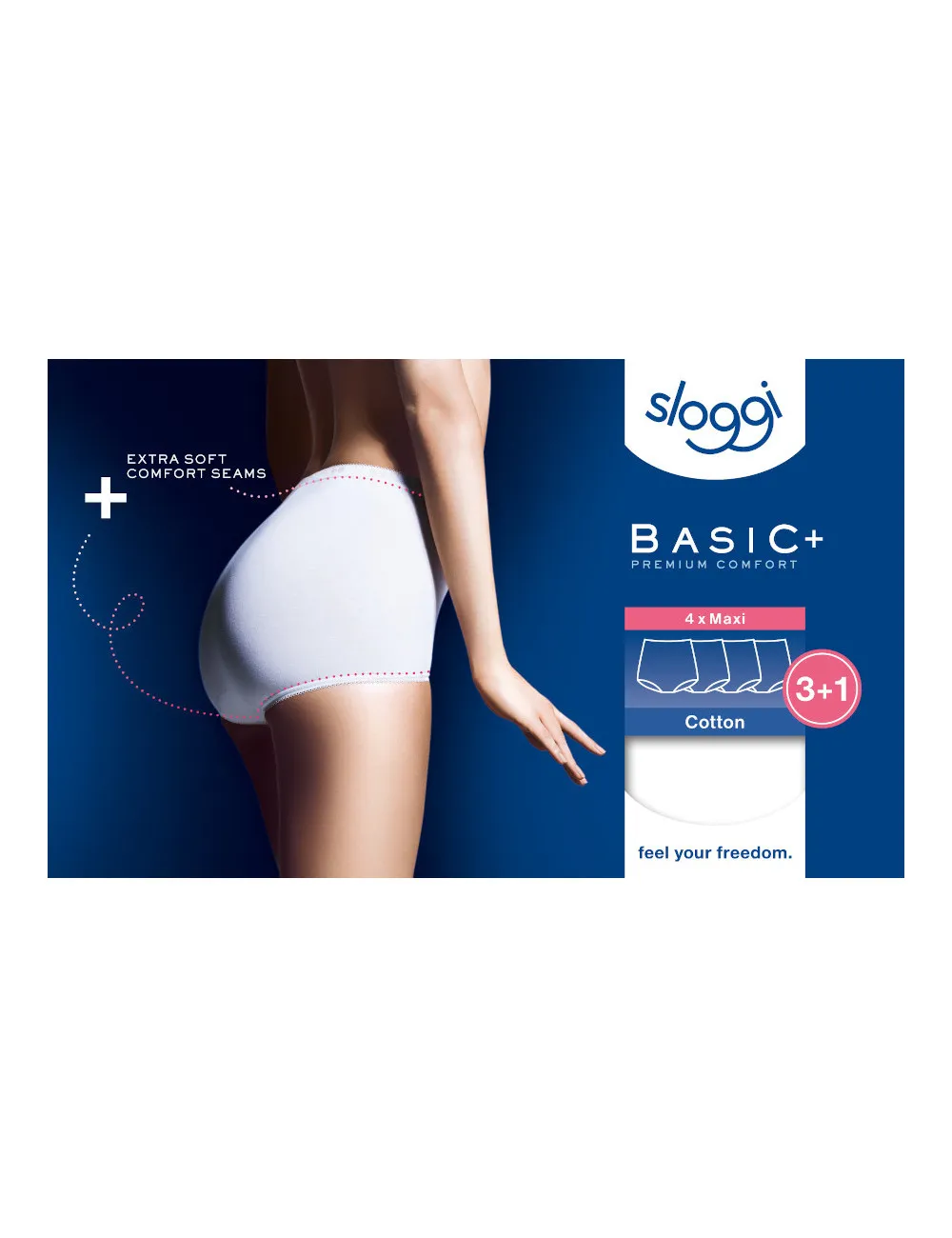 Sloggi maxi basic + lot de 3+1 gratuit