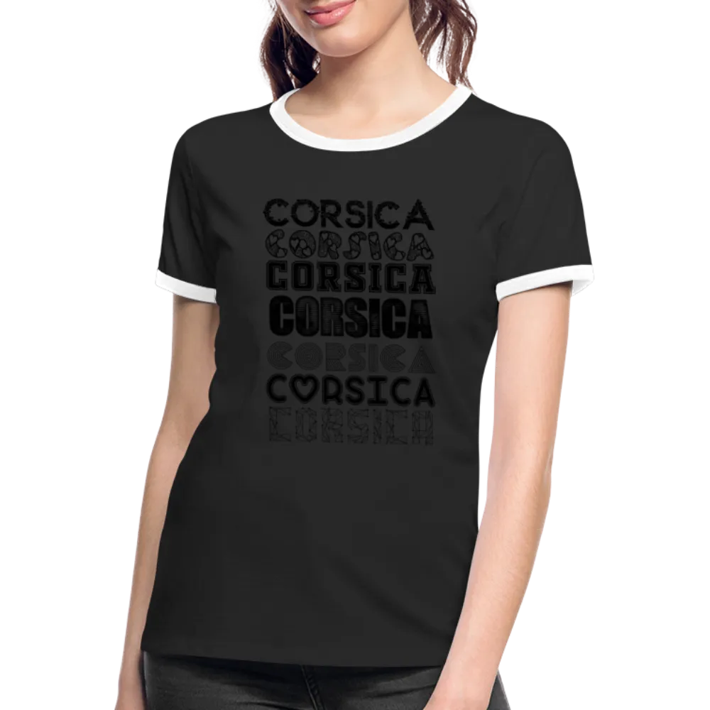 T-shirt contrasté Corsica
