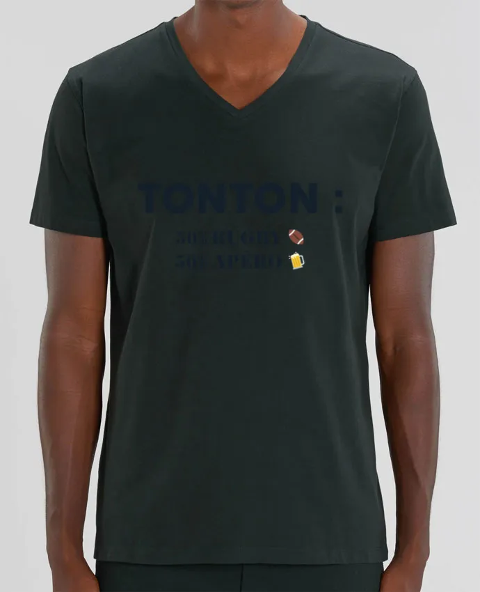 T-shirt homme Tonton 50% rugby 50% apéro par tunetoo