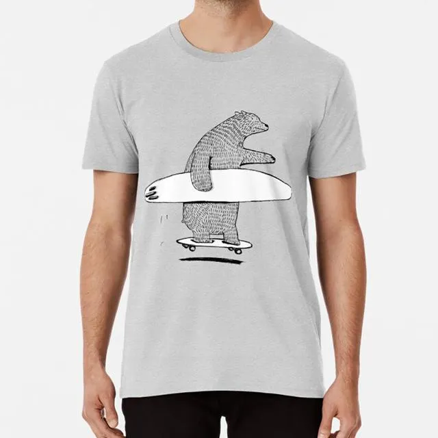 T-shirt Surf Humour - L'Ours Rider
