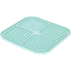 Tapis à lécher pour chien, coloris turquoise - L.20xl.20cm